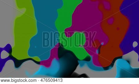 Abstract Glitched Background With Ripples And Corrugation. Pastel Pearly Texture.