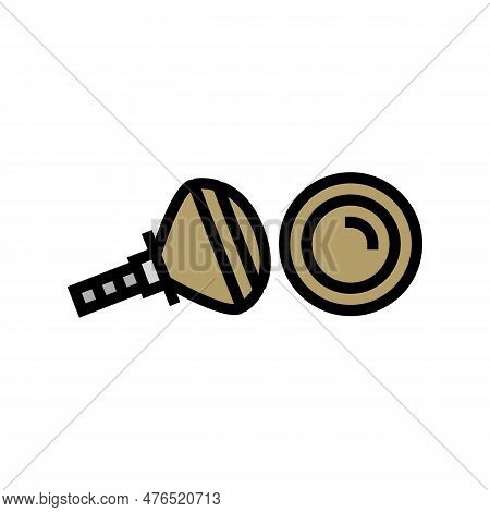 Knobs Pull Hardware Furniture Fitting Color Icon Vector. Knobs Pull Hardware Furniture Fitting Sign.