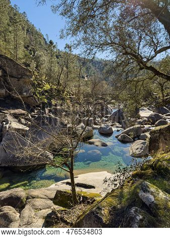 View To Fafiao River Located In Peneda-geres National Park, Northern Portugal