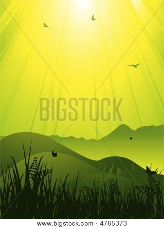 Abstract Wild Landscape