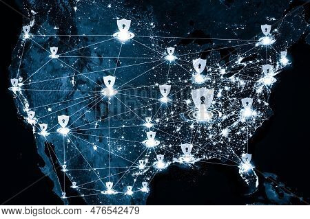 Cyber Security Technology And Online Data Protection In An Innovative Perception . Concept Of Techno