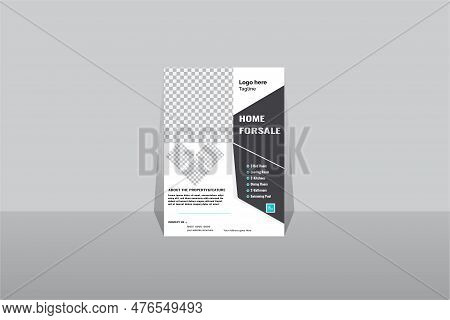 Corporate Business A4 Flyer Vector Template Design For A Digital Marketing Company Annual Report Geo