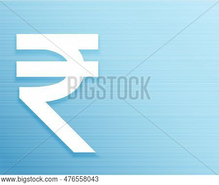 Indian Inr Rupee Sign Background For Exchange Or Security Vector