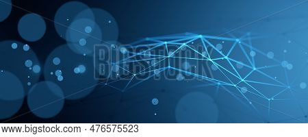 Neural Network. Social Network. Big Data. Blockchain Technology. Network Structure Background. Artif
