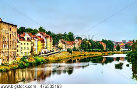 Zgorzelec At The Lusatian Neisse River, Border Between Poland And Germany