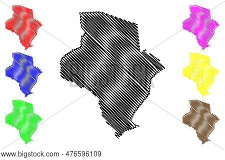 Pe De Serra Municipality (bahia State, Municipalities Of Brazil, Federative Republic Of Brazil) Map 