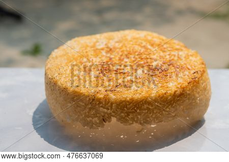 The Rice Crust Is Dried In The Sun Before Being Processed Into Traditional Food. The Rice Crust Or P