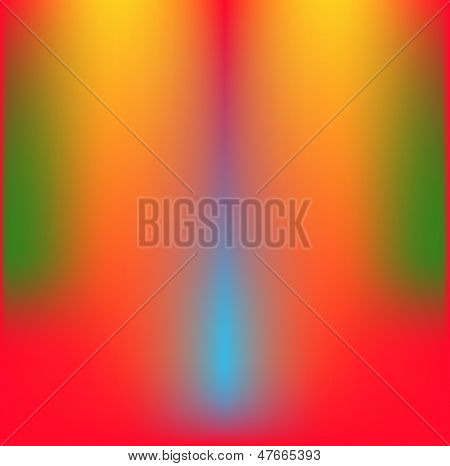 Composição de cores sem rumo com Blur.