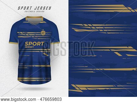 Background For Sport Jersey Soccer Jersey Running Jersey Racing Jersey Pattern Navy Blue With Gold S