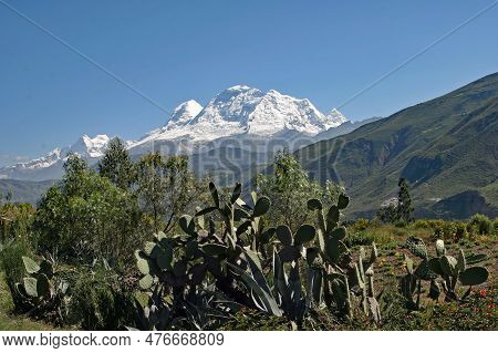 The Andes Mountains. Dividing The Country From North To South, This Vast Chain Of Snow-capped Peaks 