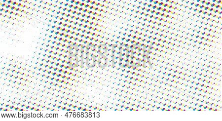 Cmyk Dot Halftone Vintage Vector Design, Black, Halftone, Vector, Texture, Abstract, Cyan, Spot, Rou