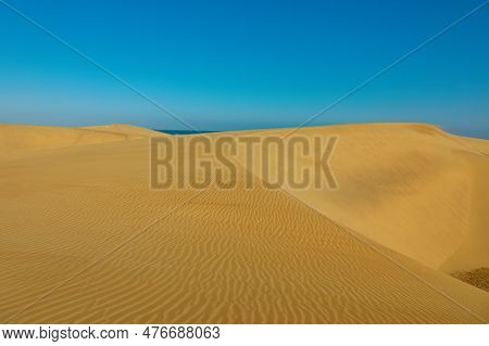 The Maspalomas Dunes Are Located On The Southern Coast Of Gran Canaria, Just South Of The Popular To