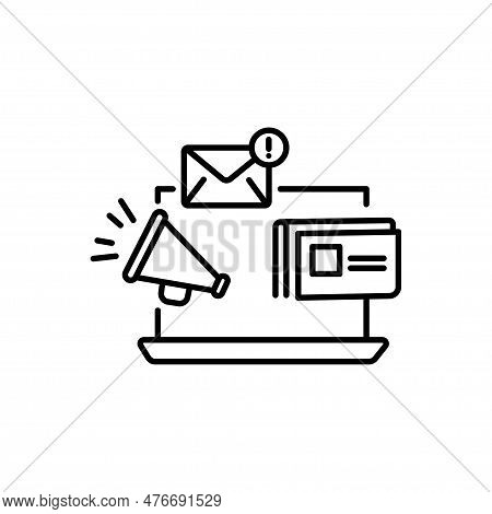 News Content Icon, Share Media Latest, Social Personal Blog, Latest Information, Megaphone Announce,