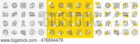 Outline Medical Help, Time Management And Medical Support Line Icons Pack For Web With Account, Doct