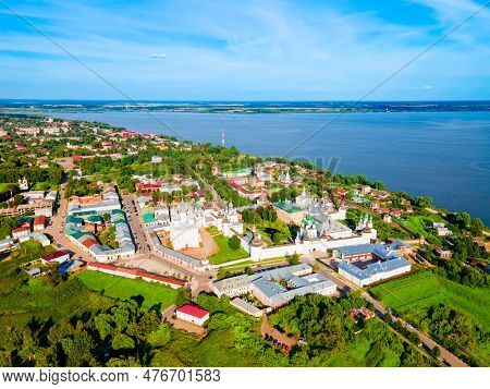 Rostov Kremlin And Lake Nero Aerial Panoramic View In Rostov Veliky Or Rostov The Great In Yaroslavl
