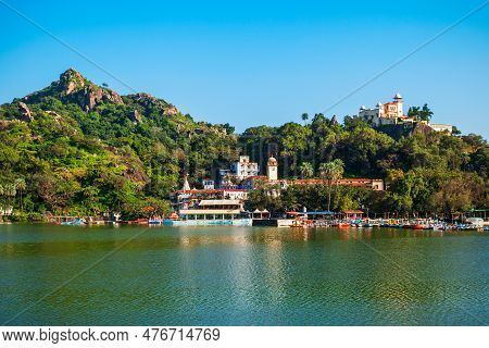 Mount Abu And Nakki Lake. Mount Abu Is A Hill Station In Rajasthan State, India.
