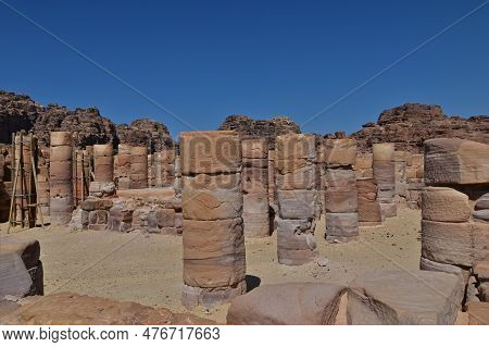 An Exterior View Of The Ruins Of An Ancient Byzantian Church Building In The Ancient City Of Petra I