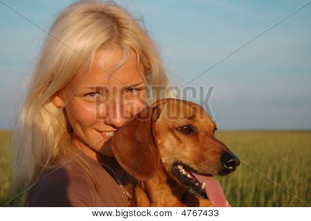 Ragazza con cane