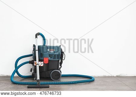 Bosch Industrial Vacuum Cleaner In A Freshly Renovated Room