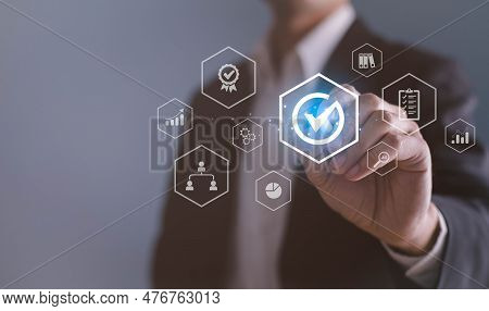Quality Management With Qa (assurance), Qc (control) And Improvement. Standardisation And Certificat