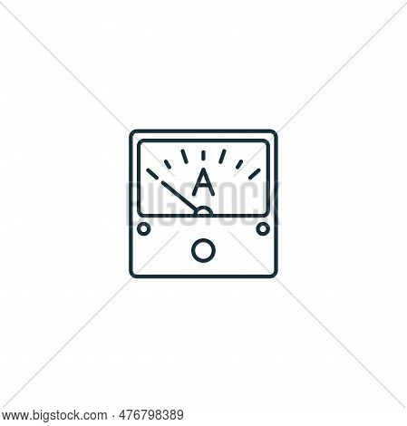 Ampere Meter Icon. Vector & Photo (Free Trial) | Bigstock