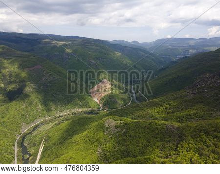 Aerial View Of Iskar Gorge Near Village Of Bov, Bulgaria
