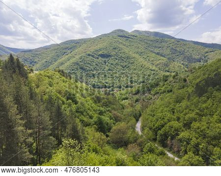 Aerial View Of Iskar River Gorge Near Village Of Ochindol, Bulgaria