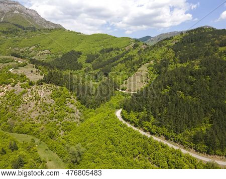 Aerial View Of Iskar River Gorge Near Village Of Ochindol, Bulgaria