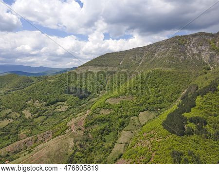Aerial View Of Iskar River Gorge Near Village Of Ochindol, Bulgaria