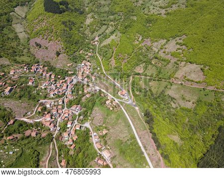 Aerial View Of Iskar River Gorge Near Village Of Ochindol, Bulgaria