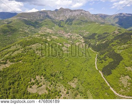 Aerial View Of Iskar River Gorge Near Village Of Ochindol, Bulgaria