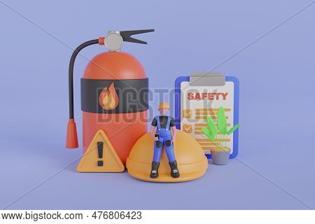 Worker Personal Protective Equipment And Precautionary Measures At Workplace, Safety First For Worke