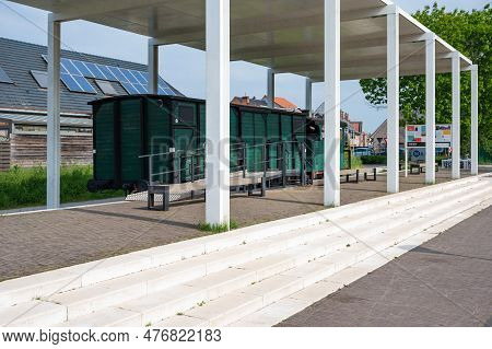 Saint-gillis-waas, East Flemish Region, Belgium - May 21, 2023 - Metal Structure, As A Monument For 