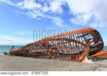 Wreckages On San Gregorio Beach, Chile Historic Site