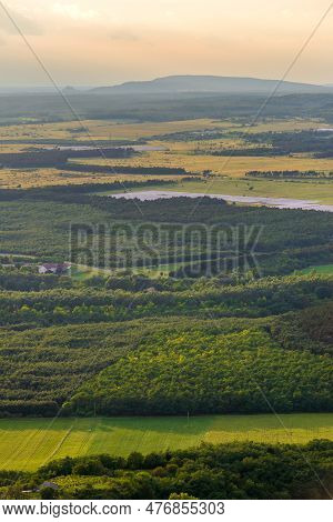 View From Csobanc In Balaton Highlands, Hungary.