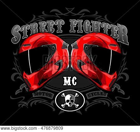 Biker Vector Template For Graphic Design Needs
