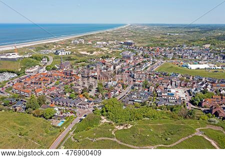 Aerial From The City Wijk Aan Zee In The Netherlands