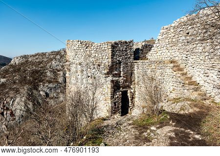Remains Of Soko Grad Sokolac (falcon City) Medieval Fortress Near The City Of Sokobanja In Eastern S