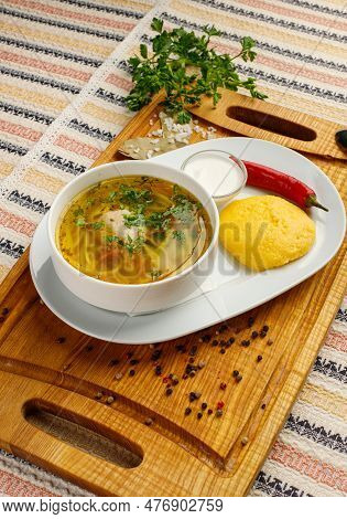 Zeama Is A Traditional Dish Of Moldovan, Romanian, Hungarian Cuisine.