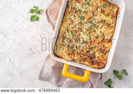 Potato Casserole With Cream, Gratin Dauphinois, French Cuisine