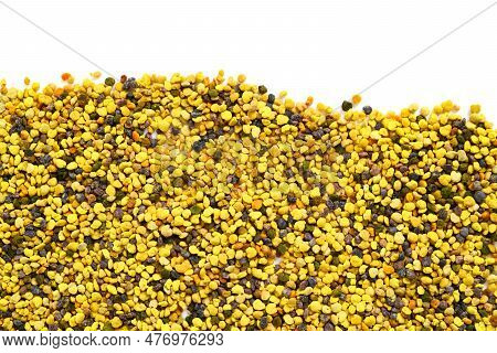 Fresh Bee Pollen Background With Top View