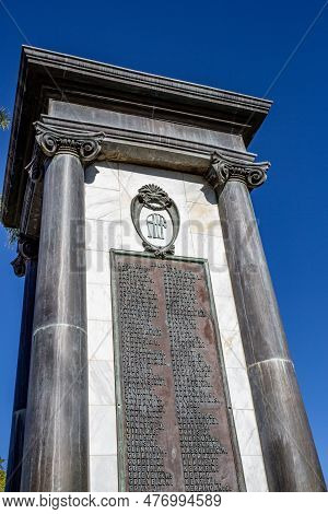 Esk, Australia - May 22, 2023: View Of The War Memorial Built In 1921 In The Rural Town Of Esk, Quee
