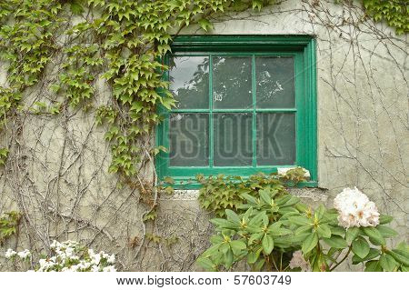 Italian Tuscany Vintage Vineyard Window