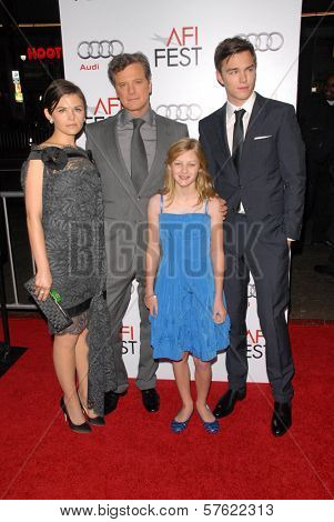 Ginnifer Goodwin, Colin Firth, Ryan Simpkins and Nicholas Hoult  at the AFI Fest 2009 Closing Night Gala Screening of 