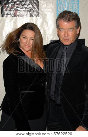 Keely Shaye Smith and Pierce Brosnan at the Peace Over Violence 38th Annual Humanitarian Awards, Beverly Hills Hotel, Beverly Hills, CA. 11-06-09
