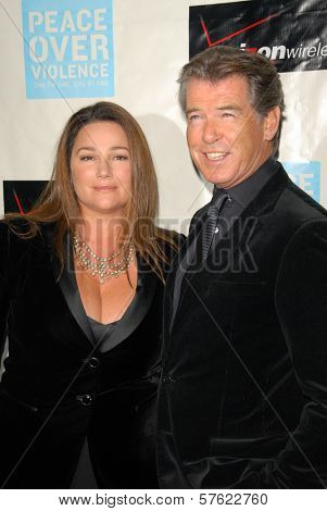 Keely Shaye Smith and Pierce Brosnan at the Peace Over Violence 38th Annual Humanitarian Awards, Beverly Hills Hotel, Beverly Hills, CA. 11-06-09