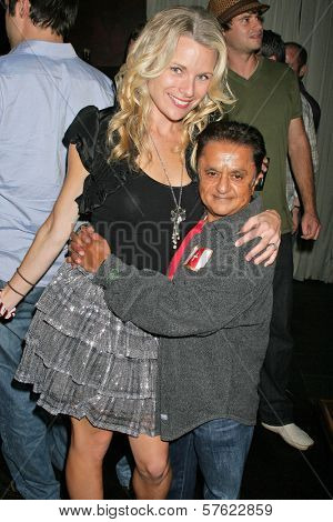 Erin Raftery and Deep Roy  at the World Cup Showdown Fundraiser, El Guapo Cantina, Los Angeles, CA.  11-06-09