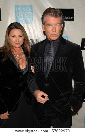 Keely Shaye Smith and Pierce Brosnan at the Peace Over Violence 38th Annual Humanitarian Awards, Beverly Hills Hotel, Beverly Hills, CA. 11-06-09