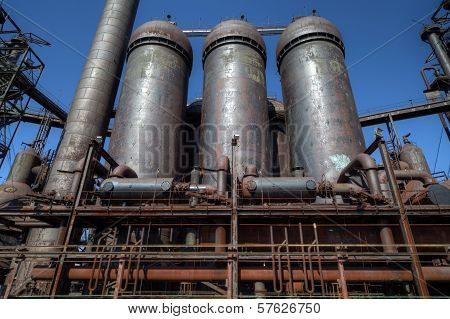 Abandoned Steel Mill Silos