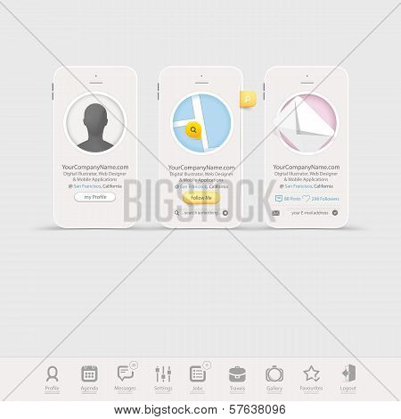 Infographics design UI Elements with icons for templates